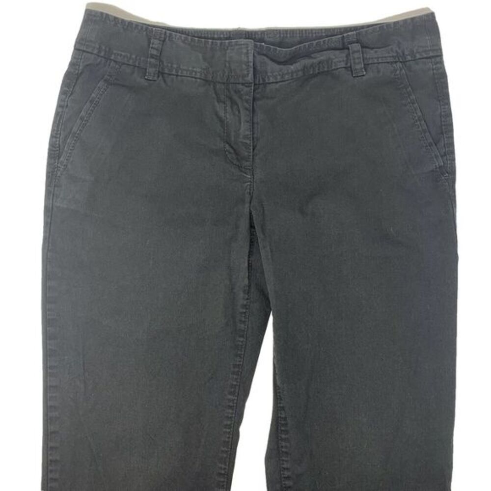 ANNE TAYLOR LOFT Black Cotton Blend  Narrow Leg Women's Capri Pants Size 4‎ - Picture 2 of 8